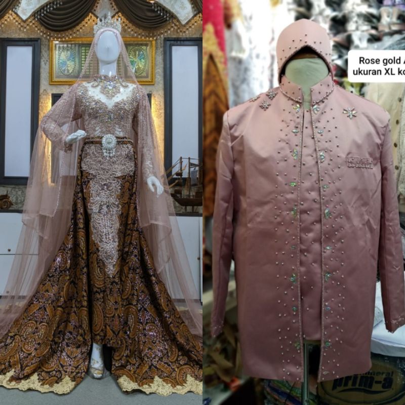 CAUPLE TERLARIS GAUN DRESS JUBAH BEREKOR |BAJU PENGANTIN TERBARU|KEBAYA DRESS COUPLE|GAUN  MUSLIMAH