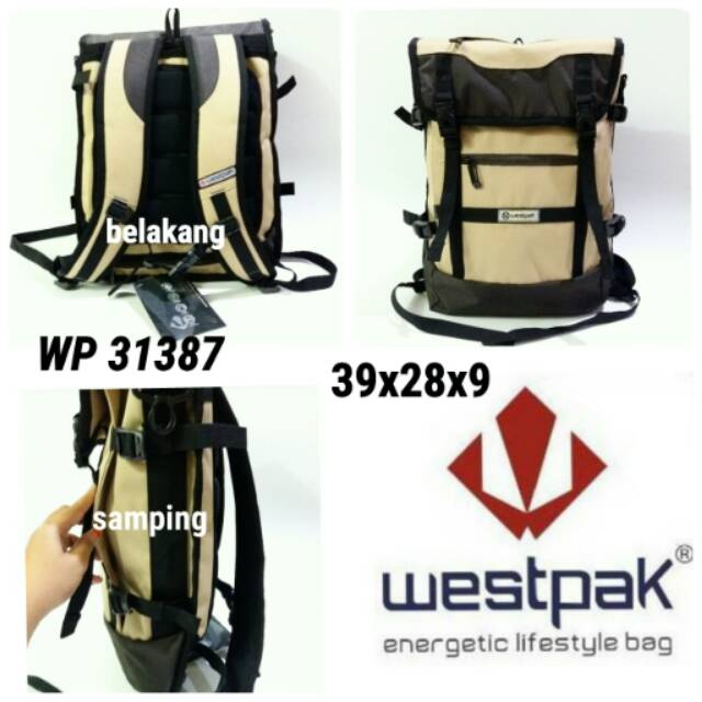 Tas ransel westpak 31387 backpack kuat termurah dan terbaru westpak original
