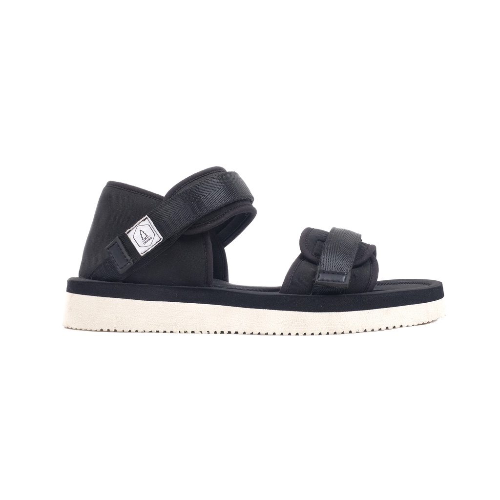 Newka Alto Black White Sandal Cewek Wanita Perempuan Murah Sendal Tali Karet Sepatu Gunung Traveling