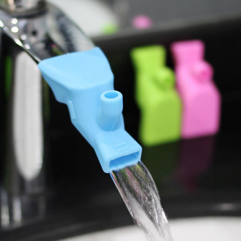 [ Kitchen Sink Faucet Extender Rubber ][Silicone Material Faucet Nozzle Extender][Adjustable Faucet Nozzle Extender ][Children Faucet Guide Sink Extender][For Kitchen Bathroom Sink Kitchen Accessories]