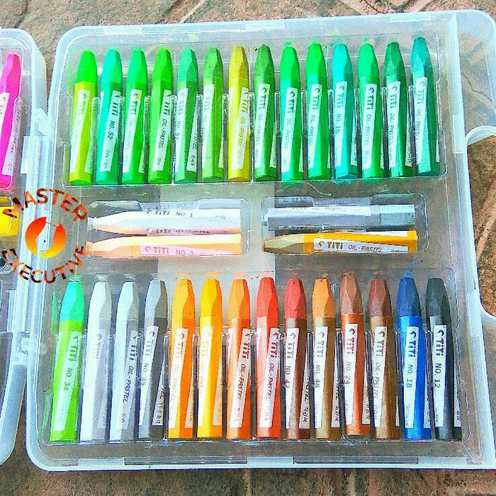 Titi Krayon Minyak 55 Warna / Crayon 55 Colors Oil Pastel