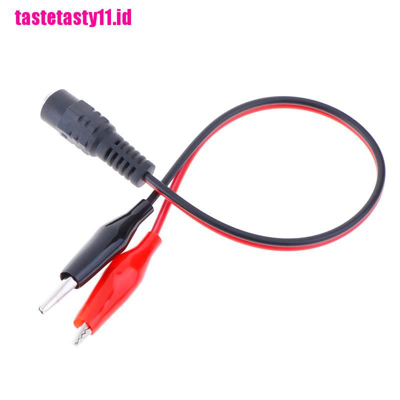 【TTID】1Pc Alligator Clip 12V Power Cable Crocodile Wire DC Voltage Connector To