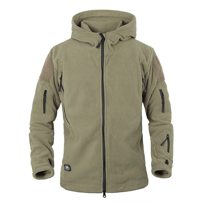 TERLARIS Winter Military Tactical Fleece Jacket Military Uniform Soft Shell Fleece Hoody Jacket