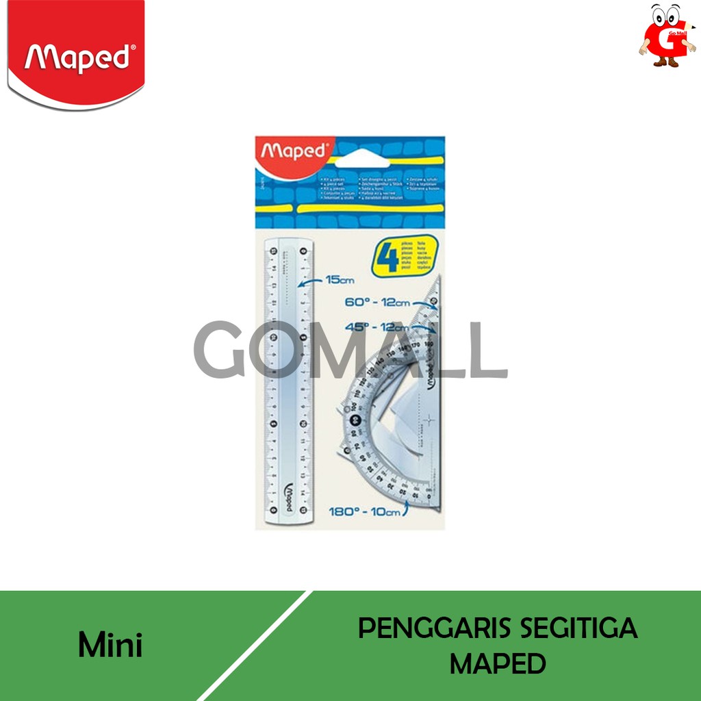 

Penggaris Segitiga Maped Mini/Medium