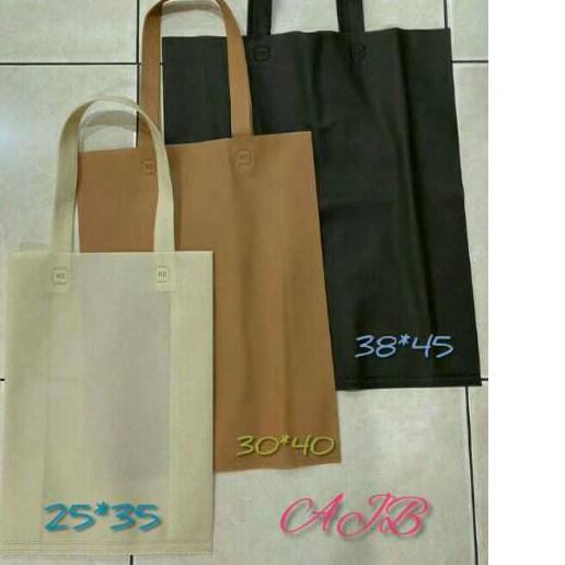 

➬ (Lusinan= 12 pcs) goodie bag 38x45x10 - tas kain - spundbond (12 pcs) ✾