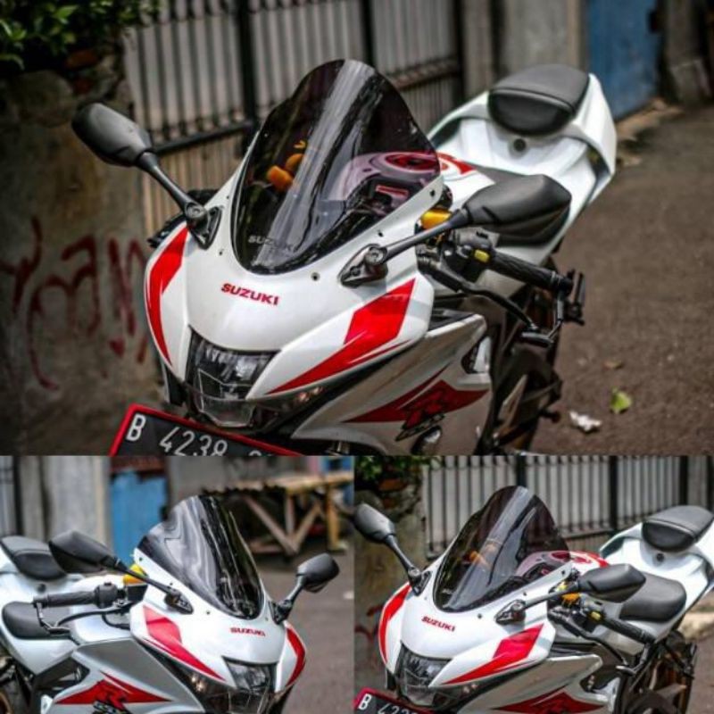 WINDSHIEL/WINSIL GSX/VISOR SUZUKI GSX 150R PNP SUDAH TINGGAL PASANG