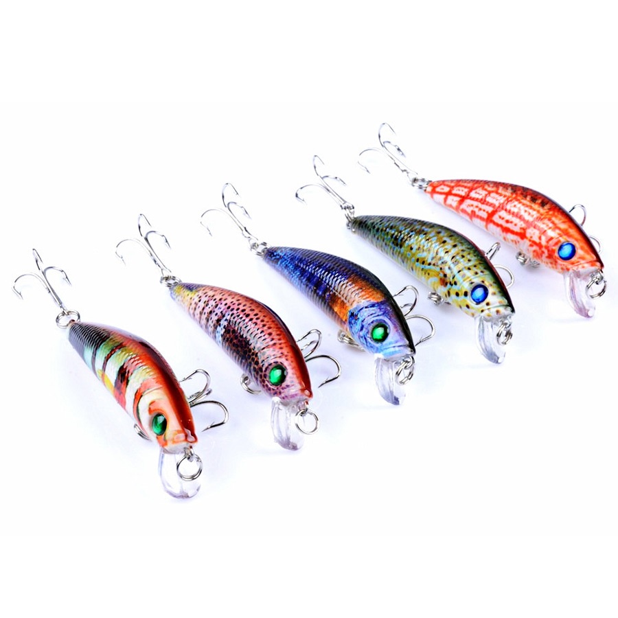 1PCS MINI JERKBAIT MINNOW 7CM 8G 3D EYES FISH  UMPAN PANCING TERLARIS