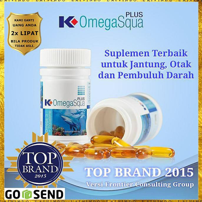 Minyak Ikan Omega Squa Plus K-link Asli Original 100% Resmi EKONOMIS