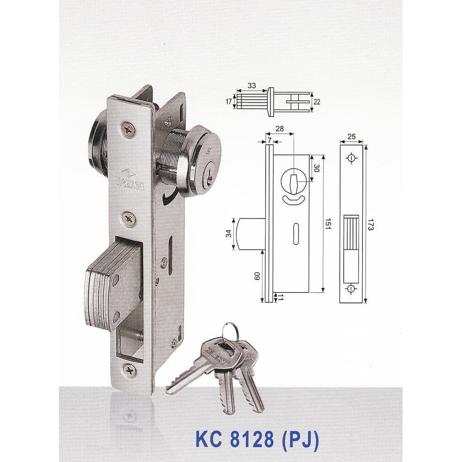 Kunci 8128 Dekkson (Kunci Swing Al Dekkson KC 8128)