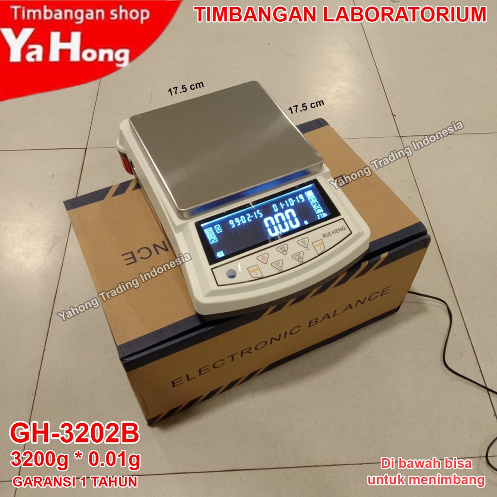 Timbangan Digital Obat Bubuk Analitik Laboratorium Ruiheng 3200g 0.01g