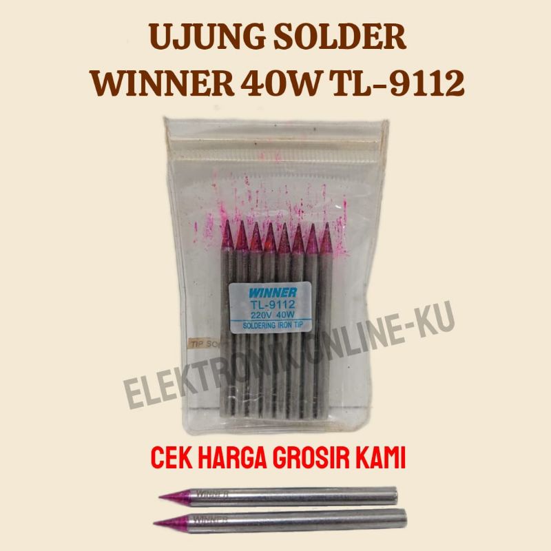 UJUNG SOLDER 40W WINNER UJUNG MERAH