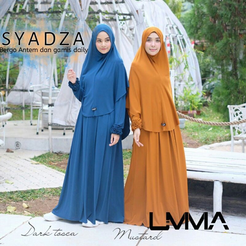 GAMIS SYADZA (GAMIS SYARI) BY UMMA SYARI-Deep tosca