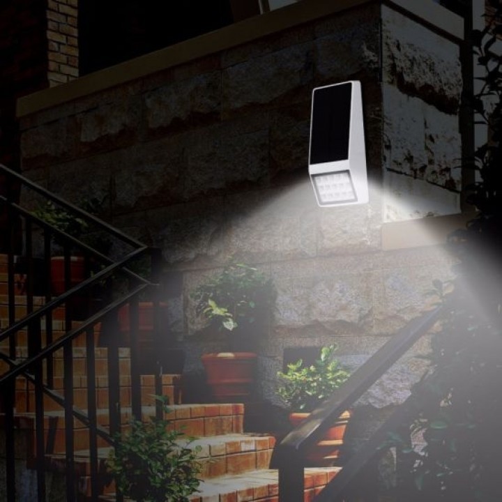 SL-860A - 500 Lumens Outdoor Wall Light 15 LED Solar Lamp Light