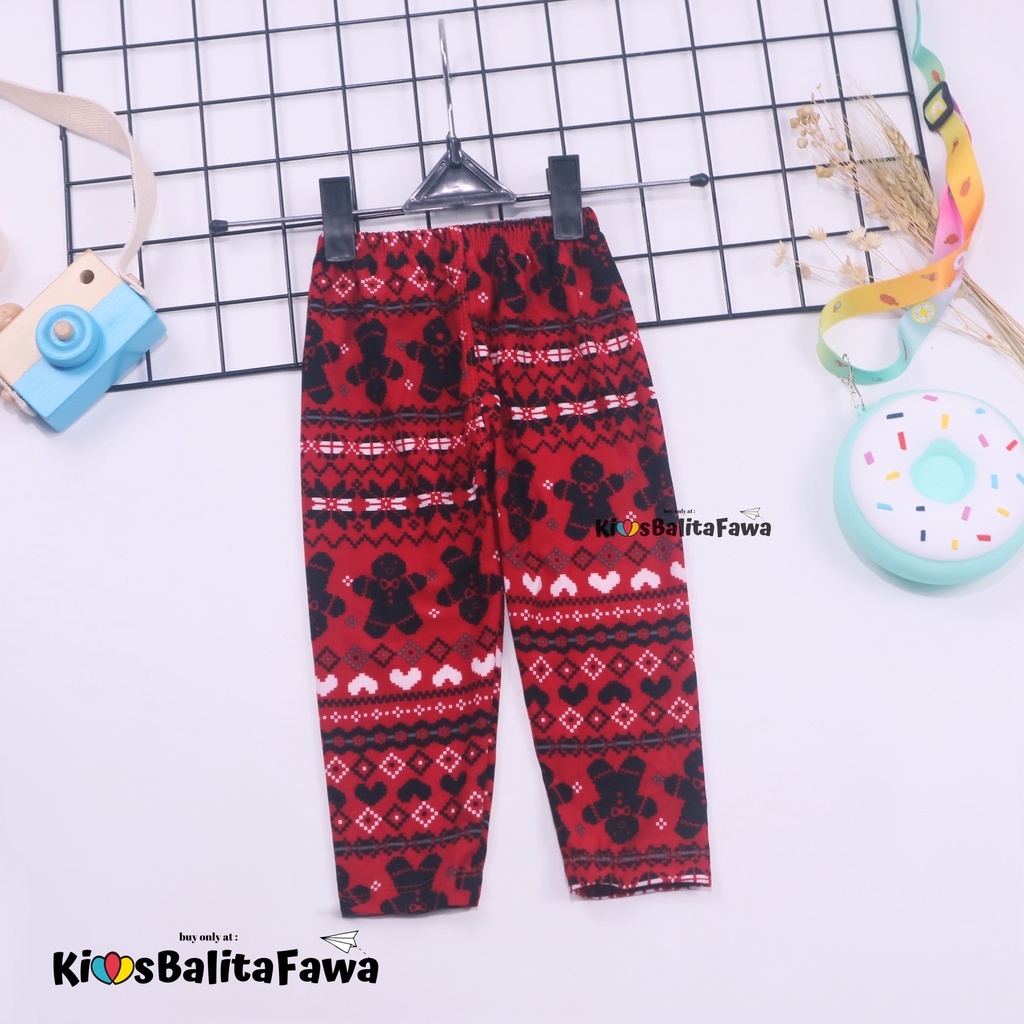 Legging Natal Anak uk 1-2 Tahun SPESIAL CHRISTMAS  PREMIUM / Celana Leging Anak Perempuan IMPORT