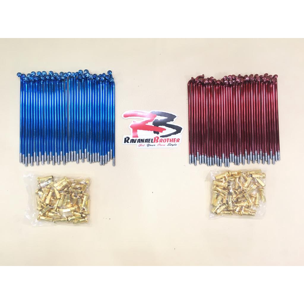 Ruji Jari - Jari Warna Biru / Merah