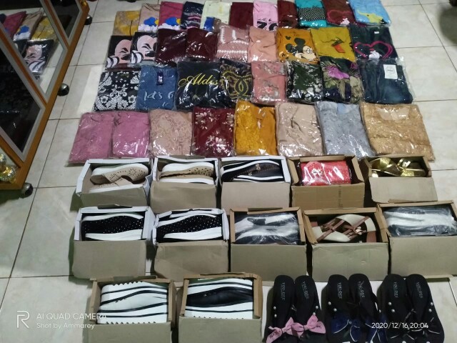 Couple Batik Sarimbit Gamis Hem Sogan  2518