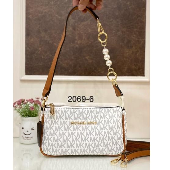 "Ne31au22ᴮ" Tas Slempang Mutiara kode 2069 Double Strap satu Ruang