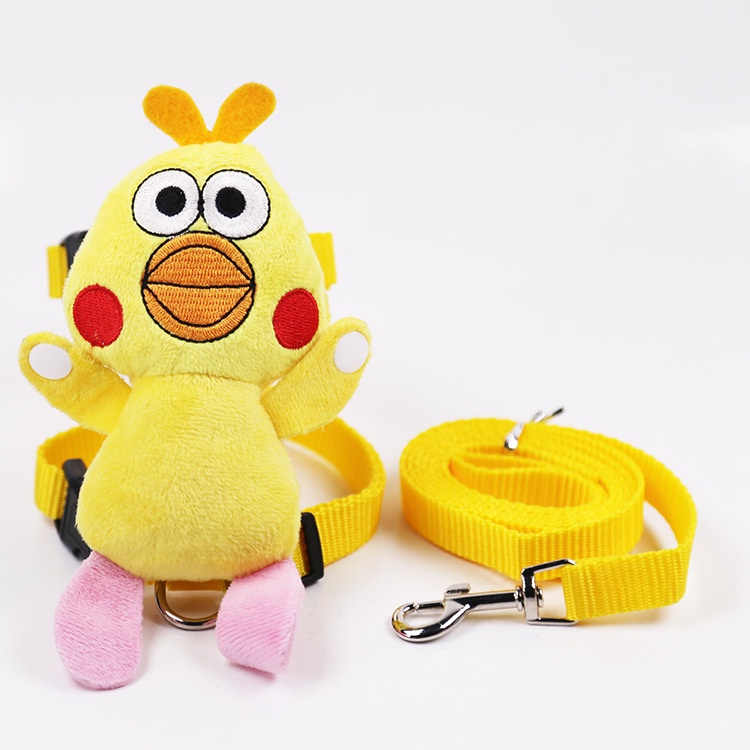 ★〓YUFeiPet〓★ Pet dog cat cartoon doll cute chest strap traction rope