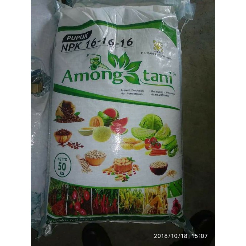 AMONG TANI NPK 16-16-16 (Original Kresna) Repack 1kg