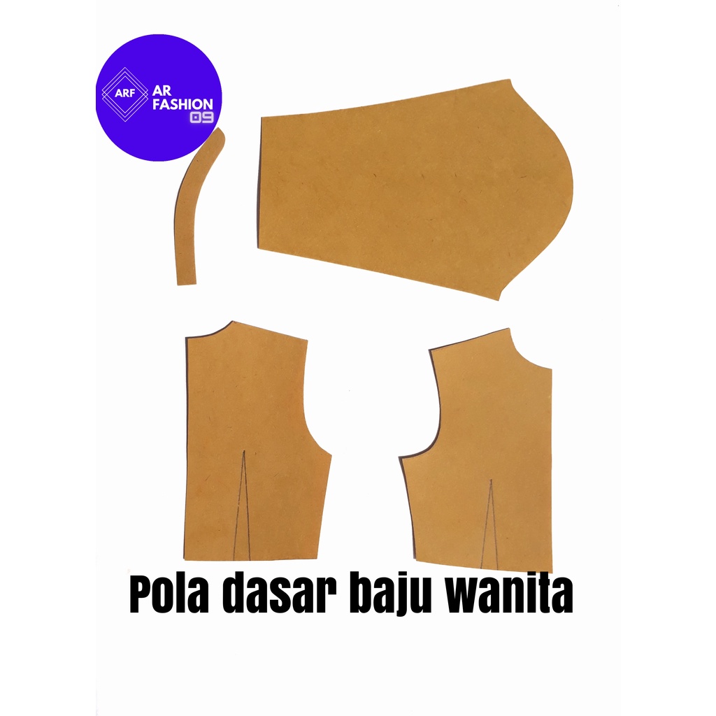 Pola Dasar Baju Wanita Pola Instan Atasan Sepinggang
