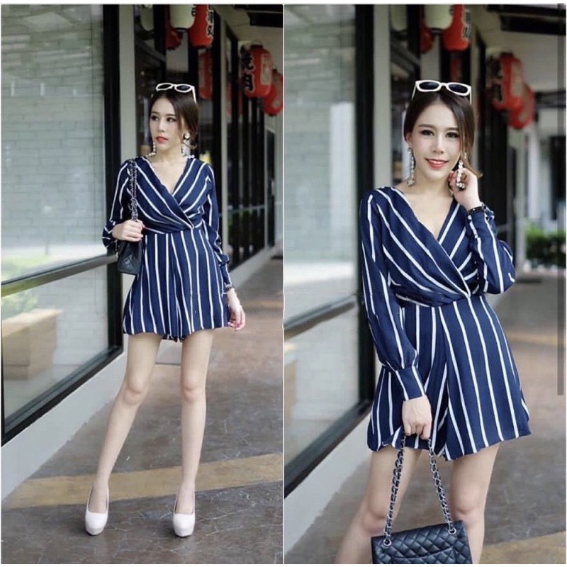 korean jumpsuit pendek/jumpsuit wanita/jumpsuit model kimono / jumpsuit stripe /jumpsuit baby doll