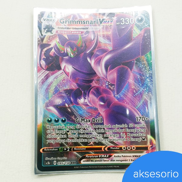 Grimmsnarl VMAX RRR - Kartu Pokemon TCG Indonesia Original (Holo/Foil)