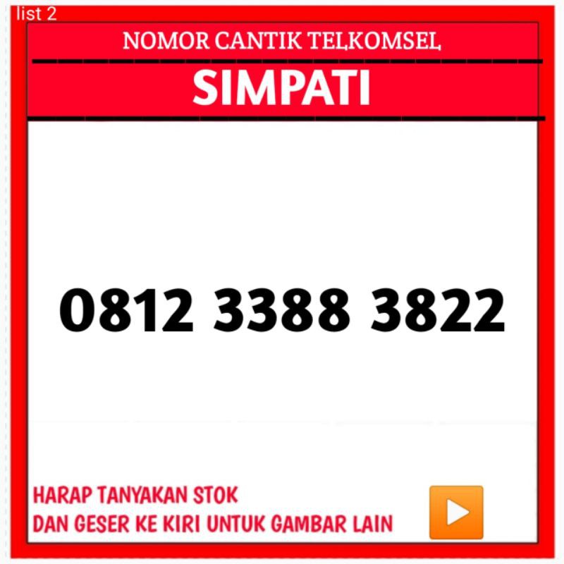 NOMOR CANTIK TELKOMSEL 4G LTE,KARTU PERDANA SIMPATI & NOMER CANTIK TRIPLE RAPI MANIS