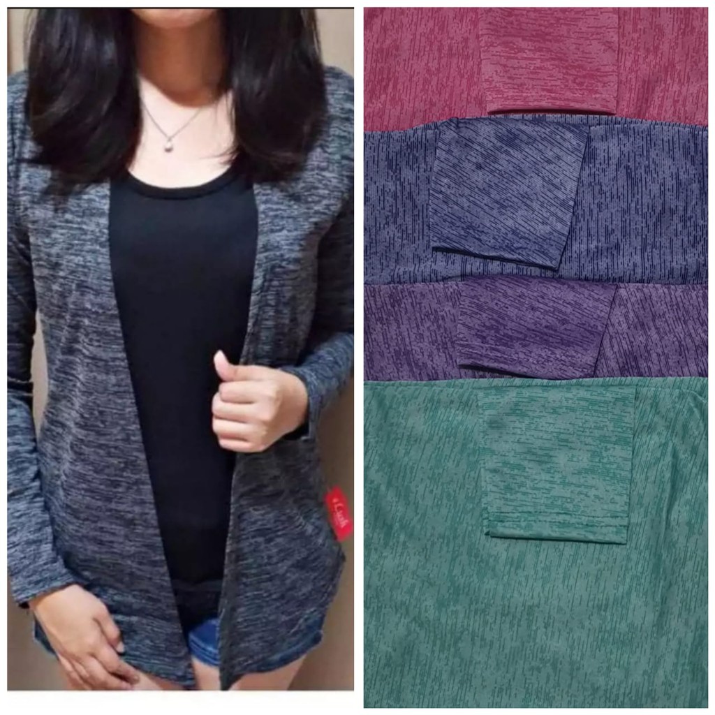 Basic Cardigan Mozaic Style  Cardigan Salur-1