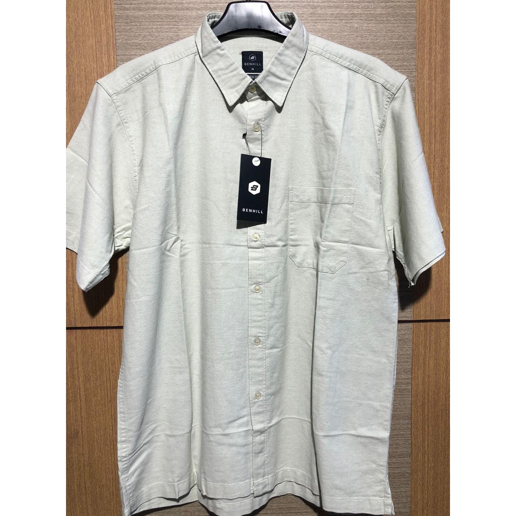 KEMEJA LINEN PRIA/KEMEJA PENDEK BENHILL