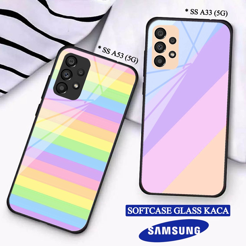 Softcase Glass Kaca  SAMSUNG A33(5G) A53(5G) - Casing HP SAMSUNG A33(5G) A53(5G) [ S37 ].
