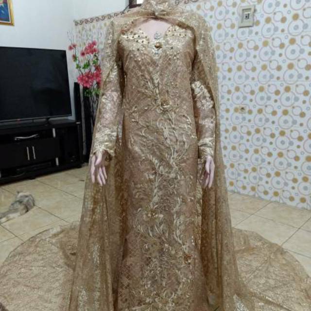 KEBAYA PENGANTIN MURAH BAHAN BRIDAL ORI