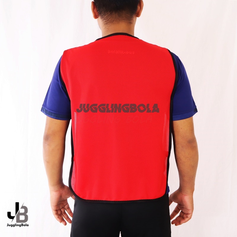 Rompi Bola Latihan Futsal Sepakbola Karet Samping Flexible Size Polos