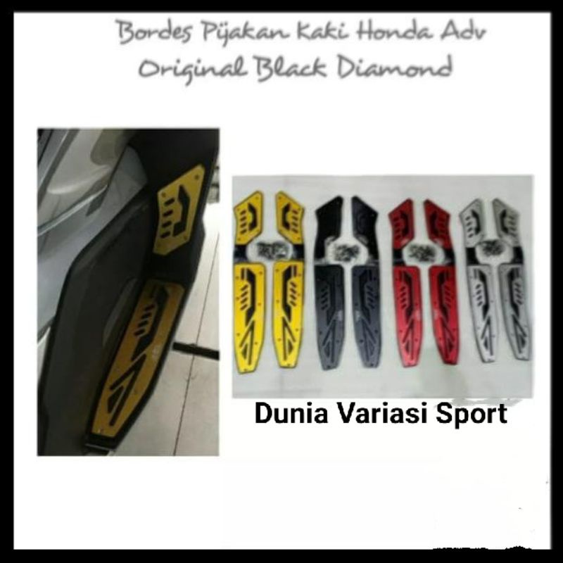 Bordes/ Karpet Pijakan Kaki Honda ADV 150 Black diamond Original Bestquality