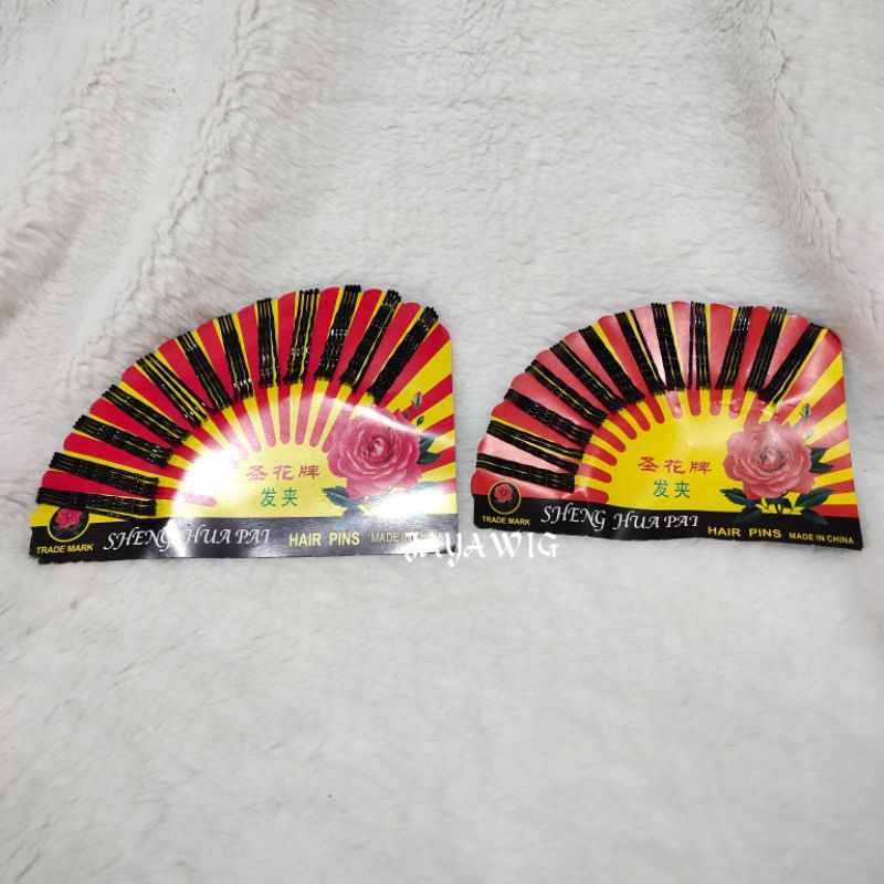 Jepit Lidi Hitam Ready Panjang 5Cm Dan Pendek 4Cm Jepit Buat Sanggul Rambut