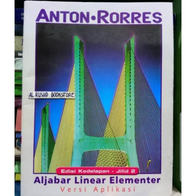 Jual Buku Original- ALJABAR LINEAR ELEMENTER - ANTON RORRES | Shopee ...