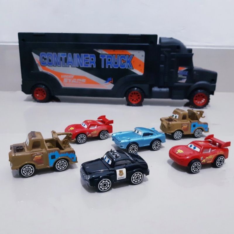 Mainan Truk Kontainer Angkut Diecast - Mobil Truck Cars Miniatur Anak