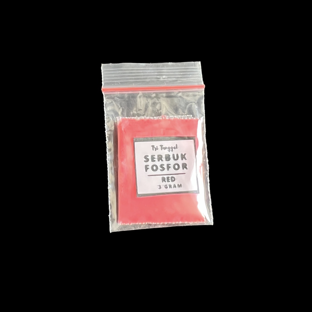 Serbuk Fosfor RED 20gr Glow In the Dark DIY Bubuk Sablon Nyala Dalam Gelap Berwarna Resin Color Colorful Gram Slime Phosphor Sprinkle Manik Kelap Kelip Campuran Prakarya Kerajinan Craft Crafting Art Seni Kesenian