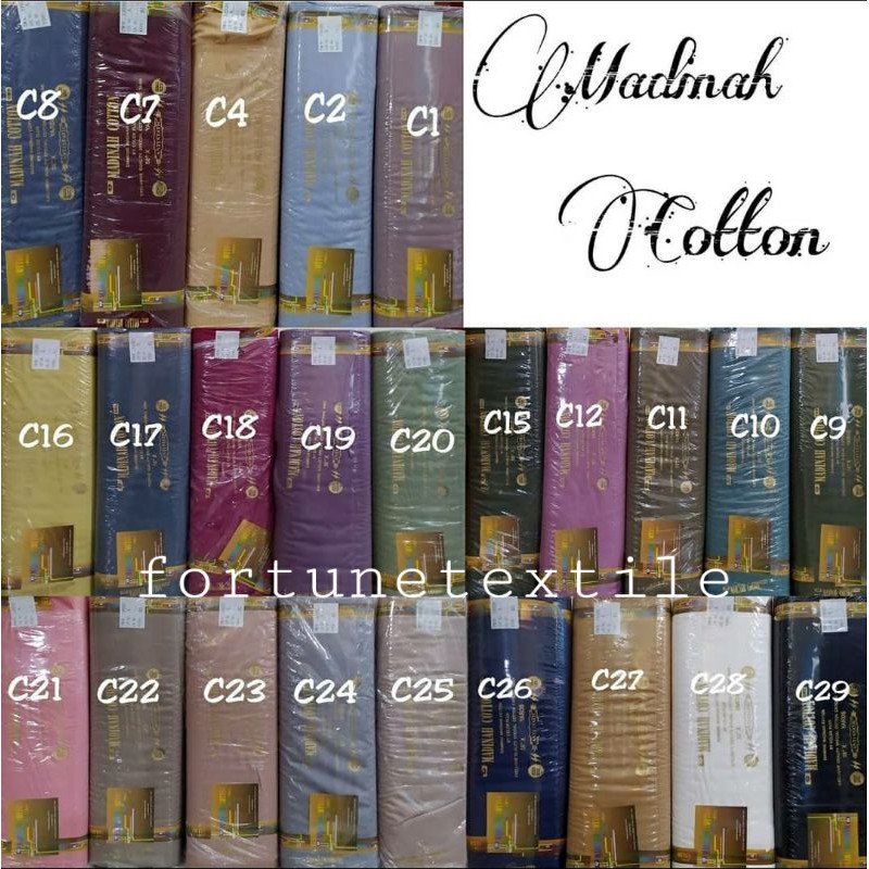 kain katun madinah bahan seragam murah kain gamis koko