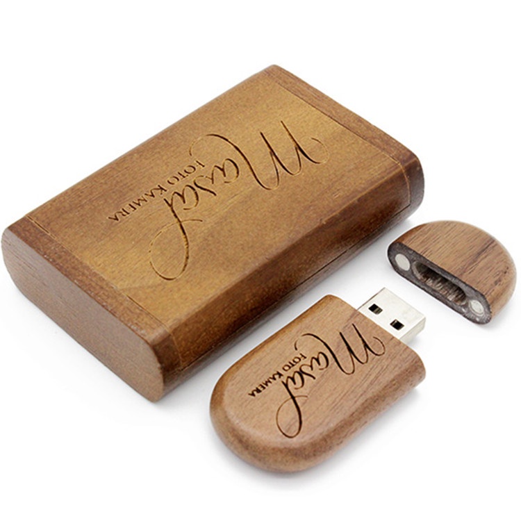 Flash Disk usb Bahan Kayu Kapasitas 4GB / 16GB / 32GB / 64GB Untuk Hadiah Pernikahan