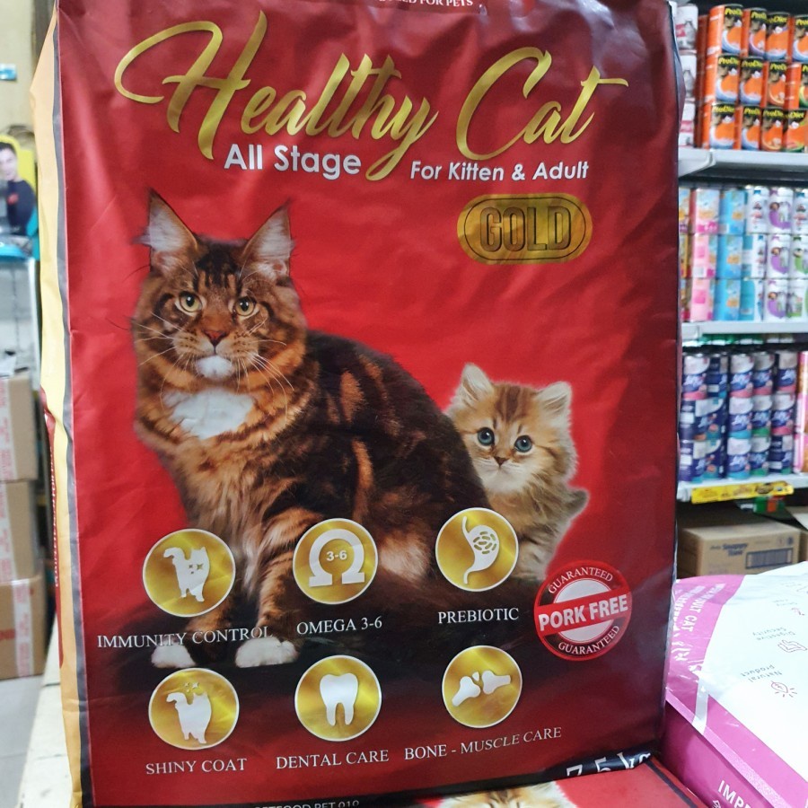 Makanan Kucing  Healthy Cat - Healthy Pet 7,5Kg NO PORK