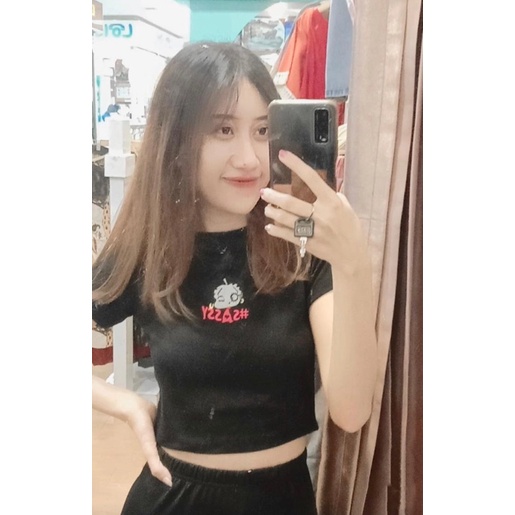 Crop Top Wanita Sassy (LD 88, P 40)