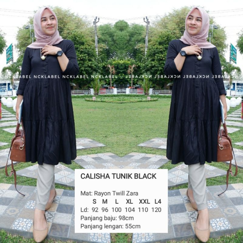 SIAP KIRIM CALISHA TUNIK BY NCKLABEL/CALISTA  najwa tunik by NCK LABEL