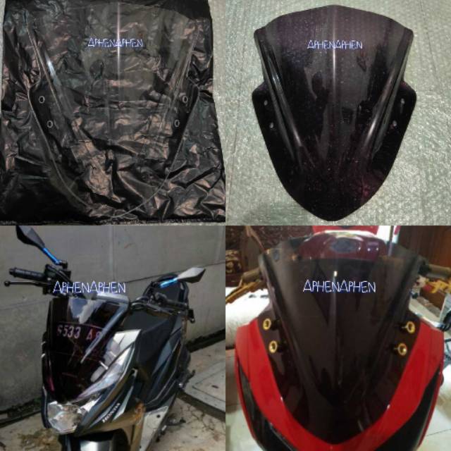 Visor ninja 250fi/beat street high quality ,winshield KUALITAS BOLEH DI ADU