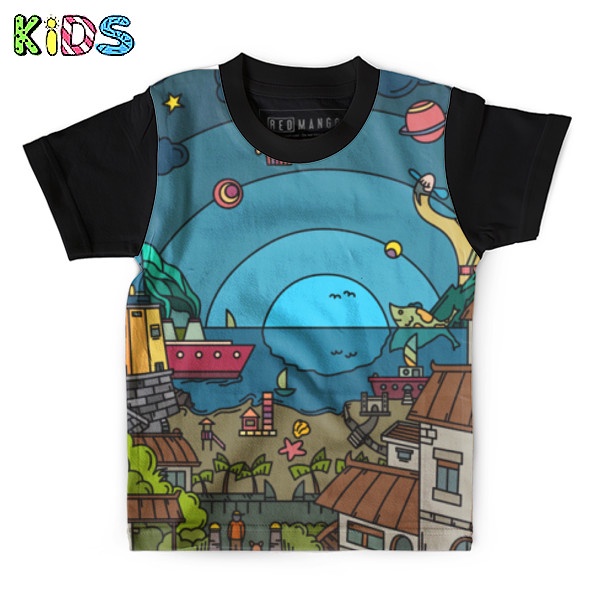 Kaos Anak Fullprint - Fantasi | Kids Tshirt Fullprint - Fantasi (2-6th)