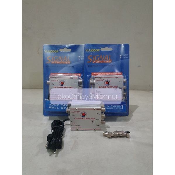 Spliter Booster Catv Signal Amplifier 3Way 20DB / Penguat Signal TV