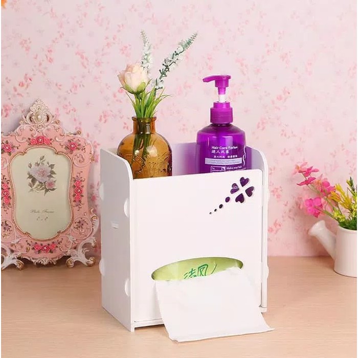 Box Tissue Cosmetic - Tempat Tisu Kosmetik Vintage DIY Wpc