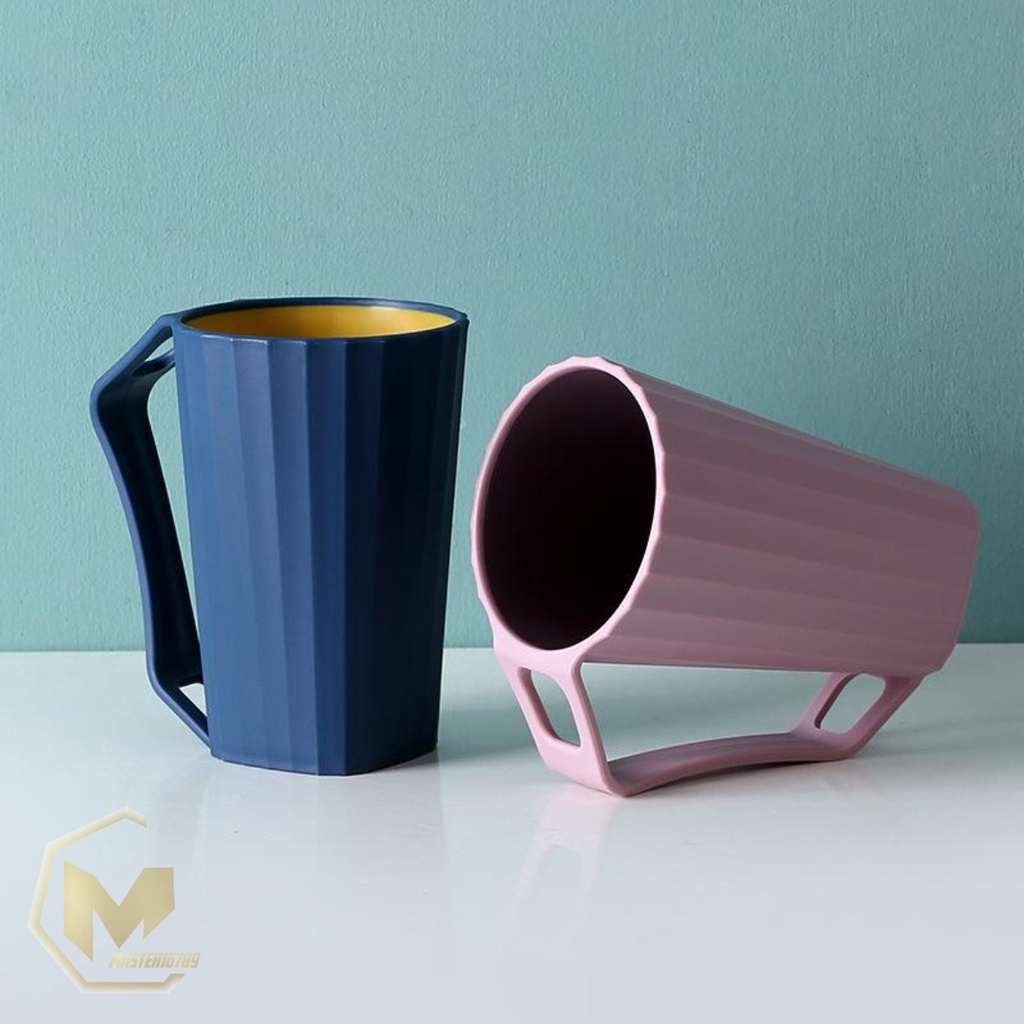 RT54 gelas cangkir mug kumur tempat sikat gigi pasta gigi odol kamar mandi  dengan pegangan MA2513