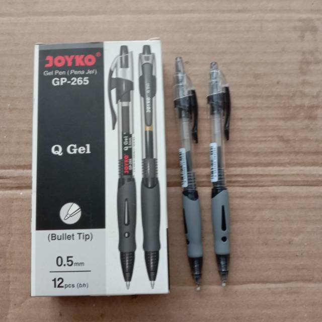 

PULPEN JOYKO Q GEL MODEL CETEK ( 0,5 mm ) ISI 12 PCS WARNA HITAM