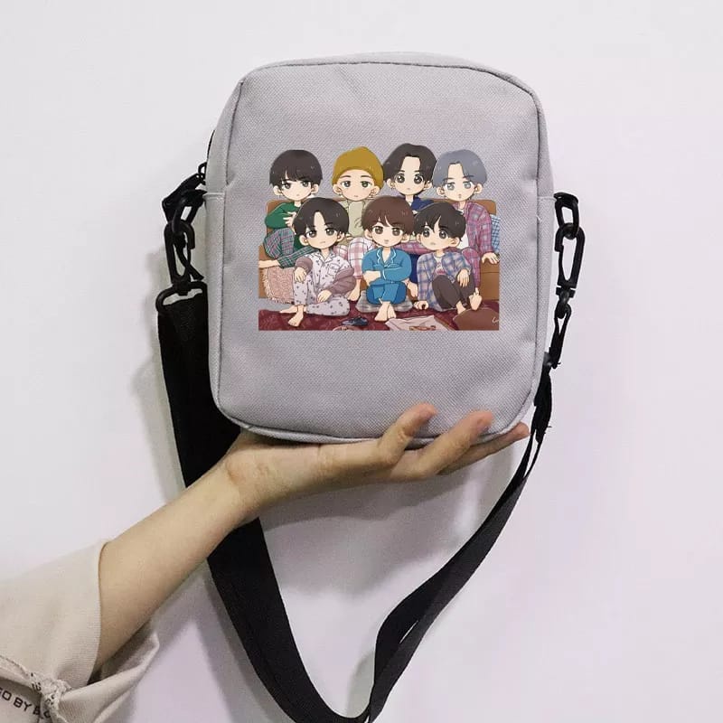 tas Pochbag karakter / Tas Selempang Slempang Pria Sling Bag Tas / Tas Pria Terlaris / Tas pria Terhits / Tas Pinggang Pria wanita