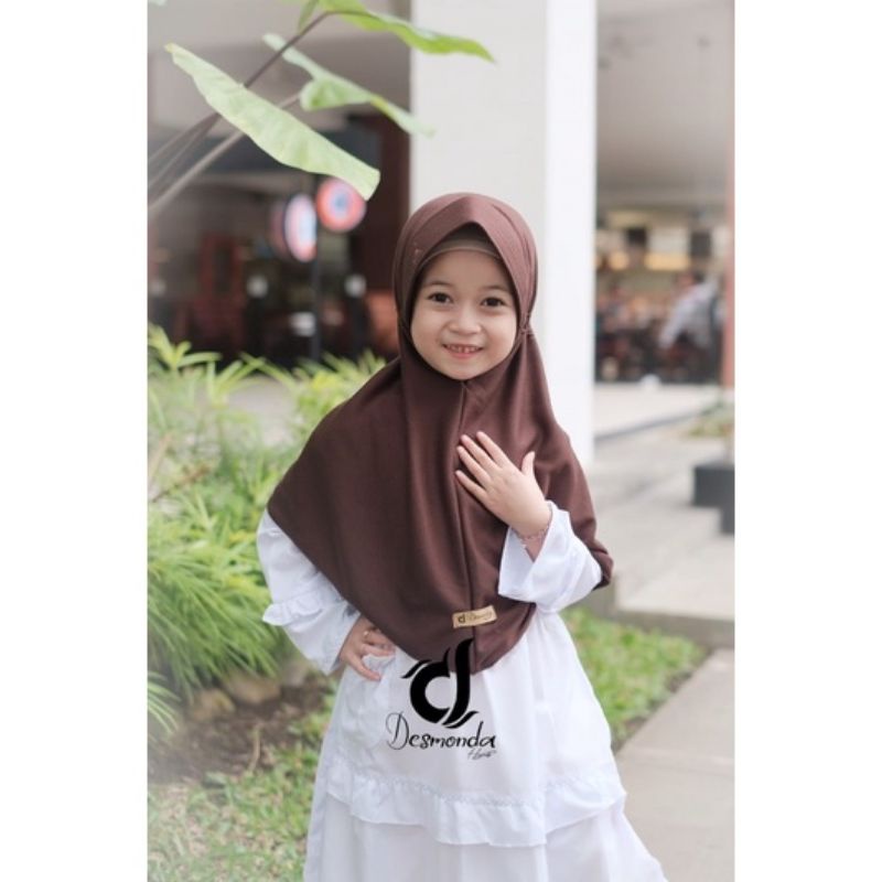 Kerudung Inova SD SMP SMA anak instant Ori By Desmonda Hijab Premium 3th - 6 tahun terbaru | jilbab lucu bayi Perempuan sekolah instan tk 4 - 5 thn | hijab Tanggung baby sd bahan jersey lembut adem |Fashion